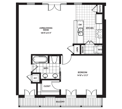 Floorplans - Unit 203
